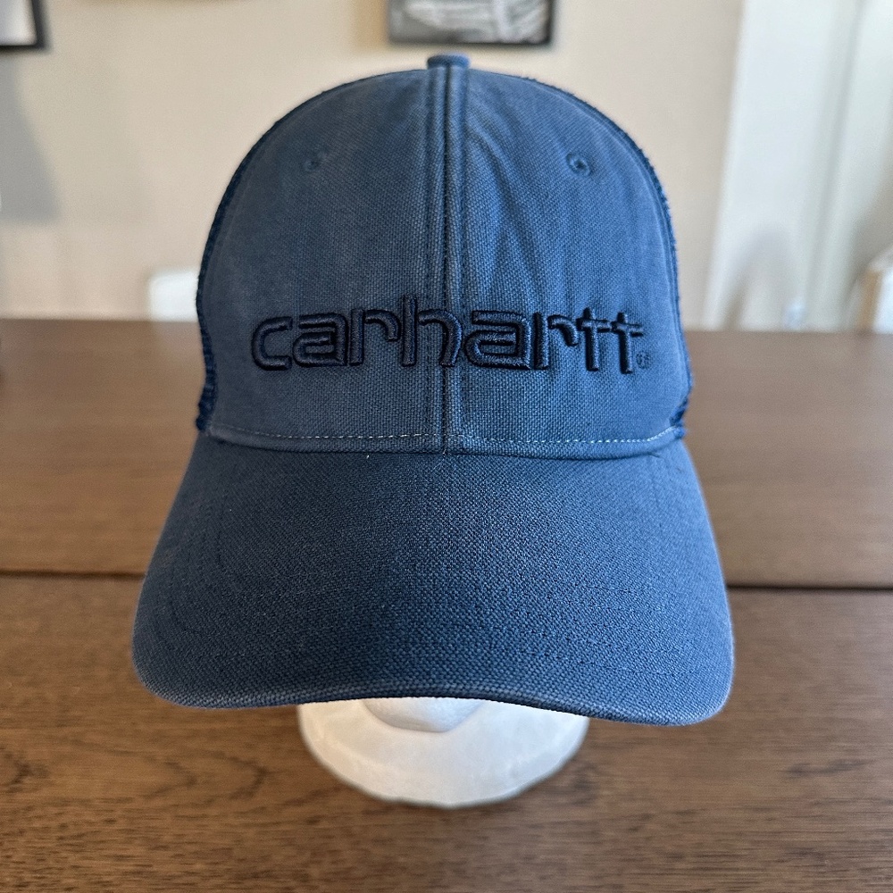 Carhartt Blue Trucker Hat Mesh Back Hat